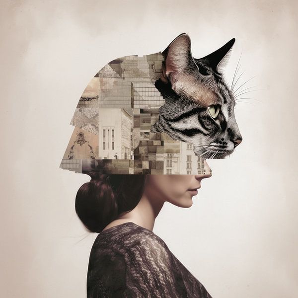 Catwoman collage by Vlindertuin-Art