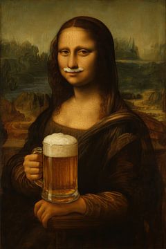 Mona Lisa-bier van Poster Art Shop