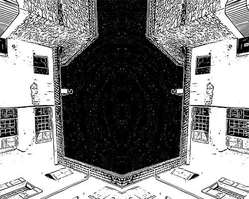 INTRA-MUROS abstract of abandoned barracks Entrevaux France