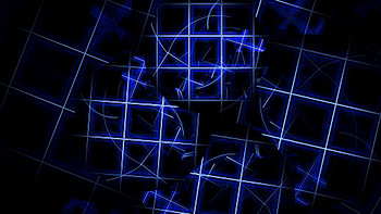 Blue, white, black picture