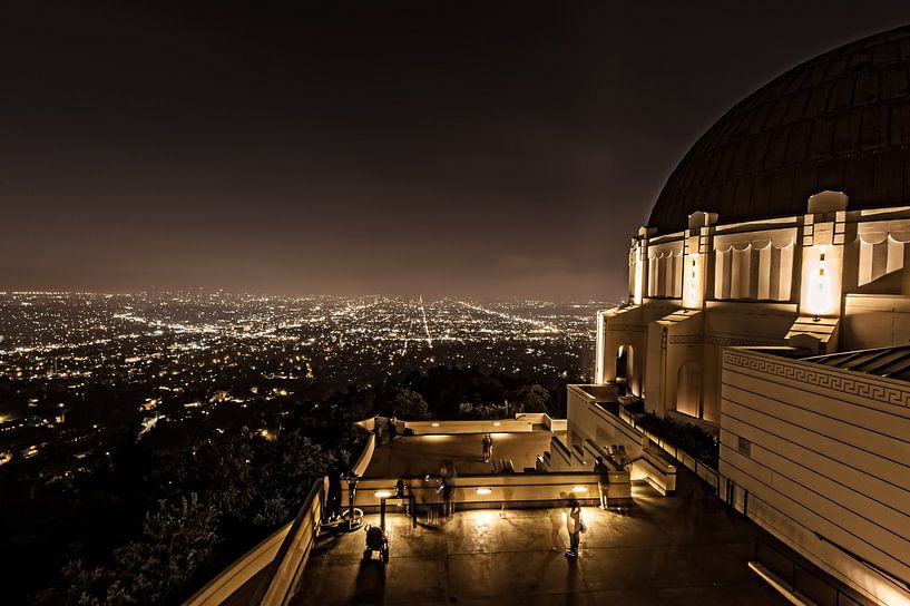 Los Angeles as seen from Griffith Observatory van Wim Slootweg