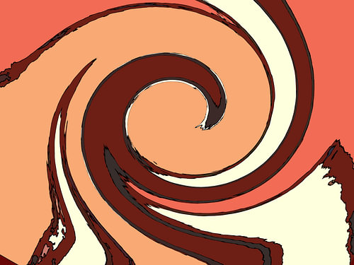 Spirales de couleurs fascinantes : couleurs d'automne 5 / Spirale / Tourbillon de couleurs