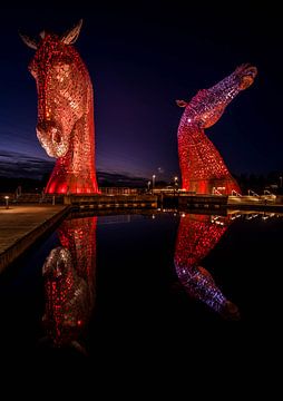 De Kelpies, Schotland. van Wim Westmaas