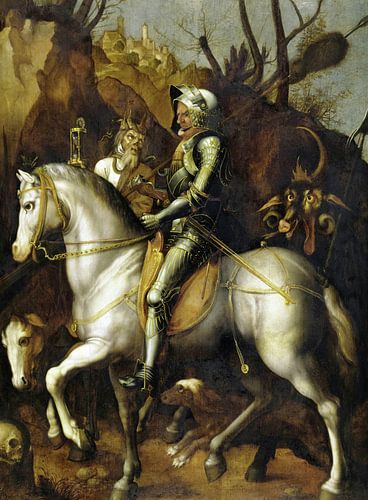 Albrecht Durer,Ridder, Dood en de Duivel, 1513