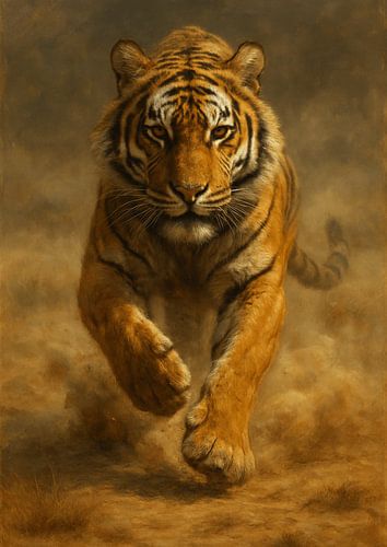 Der majestätische Sprint des Tigers von Finart Creative