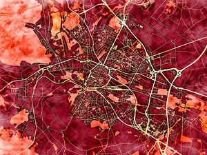 Karte von Beauvais im stil 'Amber Autumn'
