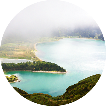 Bewolkt Lagoa do Fogo