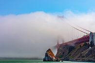 Golden Gate Brücke von Remco Bosshard Miniaturansicht