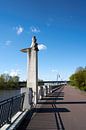 Monument "de veerman" aan de oever van de Elbe bij Maagdenburg van Heiko Kueverling thumbnail