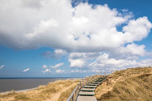 Weg door de duinen bij de Rote Kliff in Kampen, Sylt