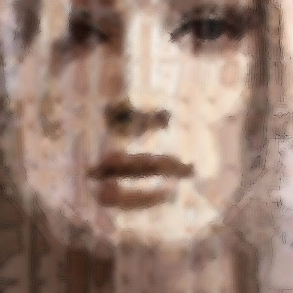 Abstract portret no. 2 van Diana Mets