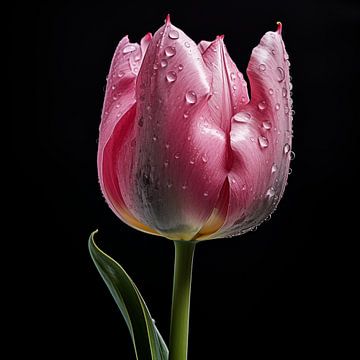 Tulp roze van TheXclusive Art