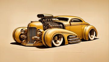 Hot Rod Car van Nico Brons