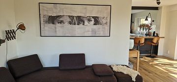 Klantfoto: Street Art | Banksy Style van Blikvanger Schilderijen