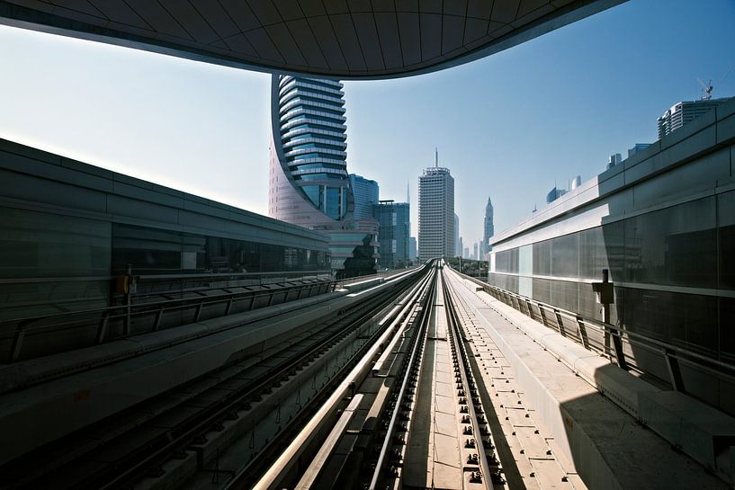 Metro tracks in the United Arab Emirates by Tjeerd Kruse