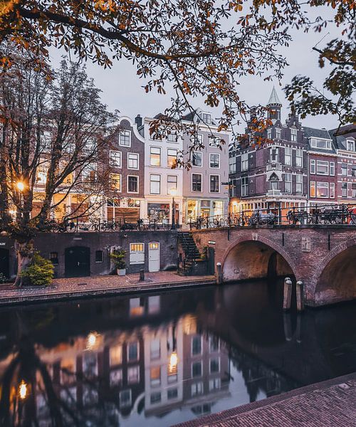 Rustige avond in Utrecht  van Een Wasbeer