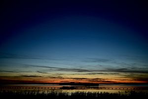 Coucher de soleil sur le lac Dane à Roegwold