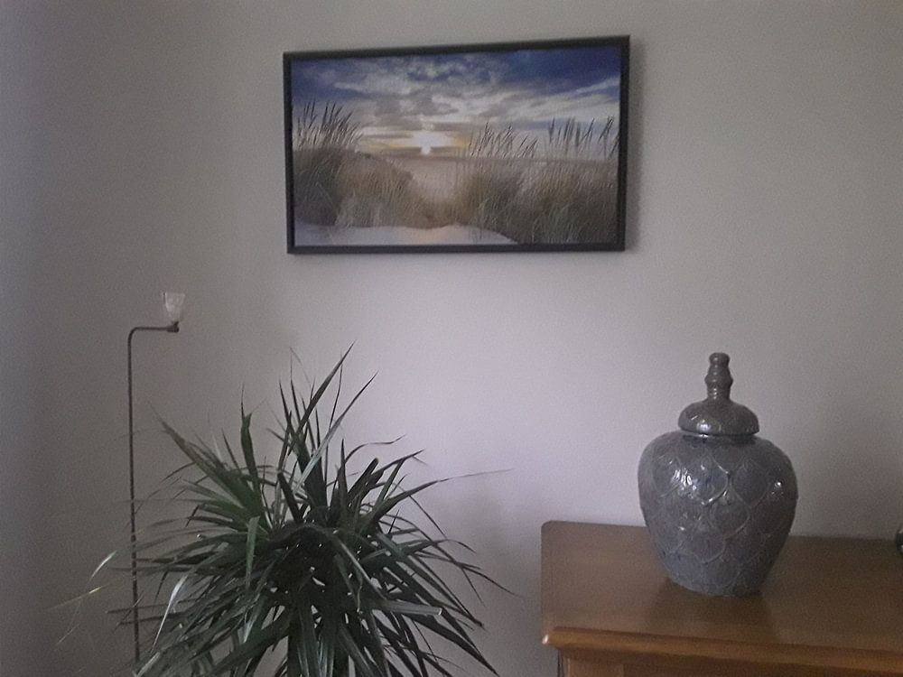 Sonnenuntergang über dem Strand von Ameland  von Karel Pops 