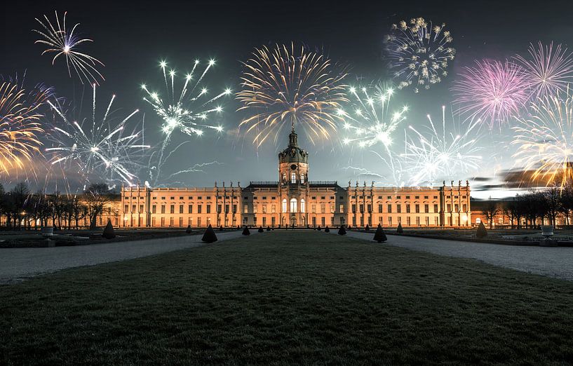 Feu d'artifice au-dessus du château de Charlottenburg par Sergej Nickel