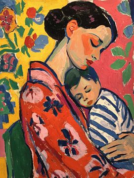 De omhelzing van de moeder van Cats & Dotz