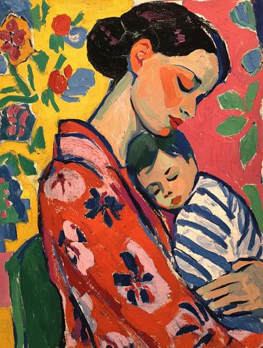 De omhelzing van de moeder