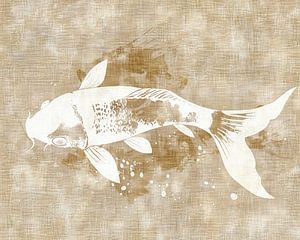 Koi-Malerei | Stummes Wasserballett