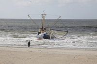 Ameland/Boot am Strand