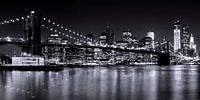 Night-Skylines NEW YORK III bw von Melanie Viola Miniaturansicht