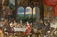 Schmecken, Hören, Fühlen, Jan Brueghel und Peter Paul Rubens von Meesterlijcke Meesters Miniaturansicht