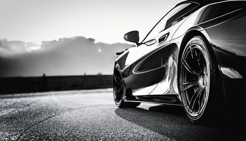 Racing car with details