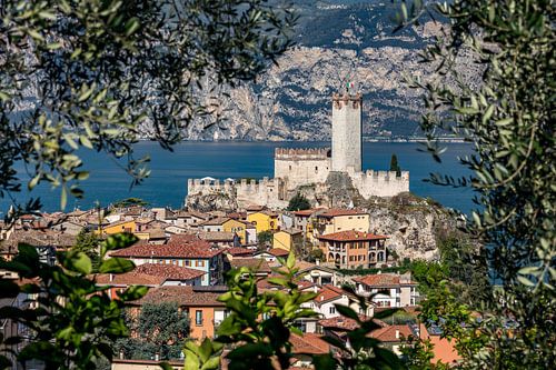 Malcesine met kasteel Scaliger aan het Gardameer