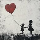Bruder und Schwester Ballon von Natasja Haandrikman Miniaturansicht