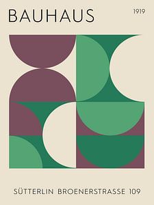 Bauhaus, in grün und lila