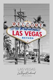 Im Fokus: LAS VEGAS Schild von Melanie Viola