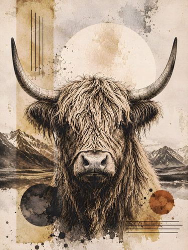 Croquis de Vache des Highlands Vintage