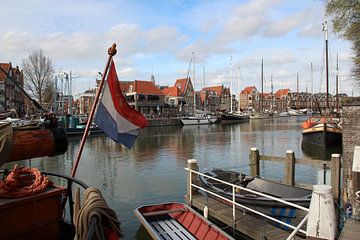 Oude vissershaven van Hoorn Noord-Holland
