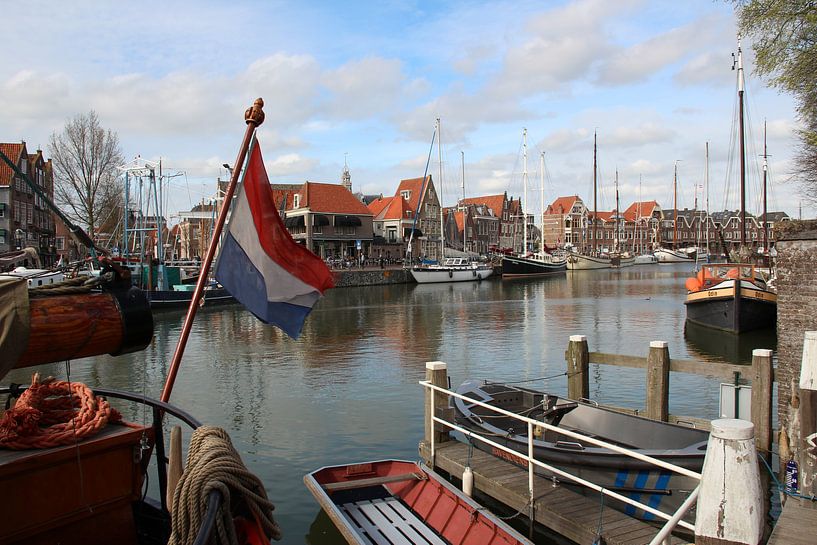 Oude vissershaven van Hoorn Noord-Holland van Paul Franke