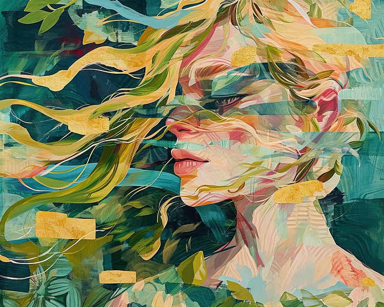 Goldene Blätter von Wunderbare Kunst