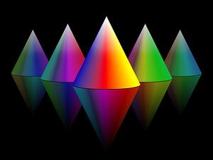 Double colorcones