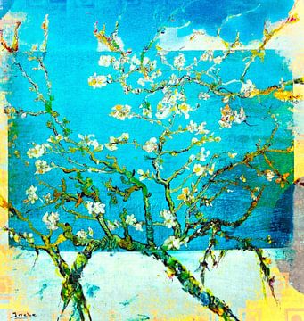 De bloeiende appelboom. Inspiratie Vincent van Gogh,( 7 ) van Ineke de Rijk