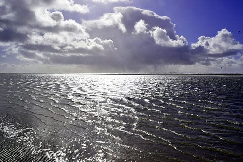 lik Langeoog over de Noordzee naar Baltrum Ostfriesland Duitsland