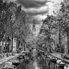 De Zuiderkerk en Groenburgwal in de zomer. van Don Fonzarelli