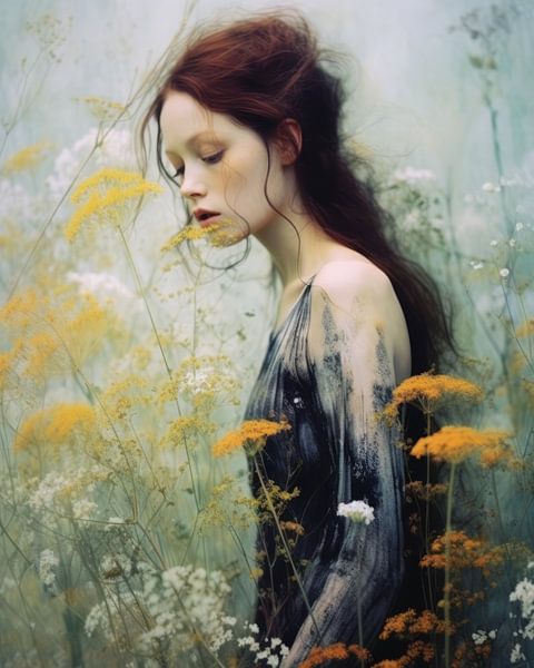 Poetic portrait in pastel colours by Carla Van Iersel