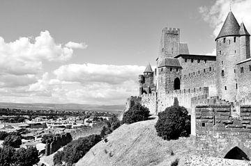 Middeleeuwse silhouetten: Carcassonne en zijn vallei van Frank Photos