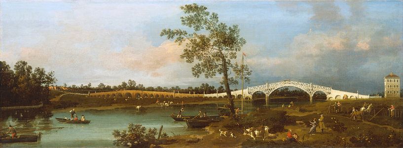 Alte Walton-Brücke, Canaletto von Meisterhafte Meister