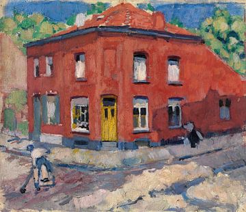 Rik Wouters - Het rode huis, late sneeuw (1907-1908) van Peter Balan