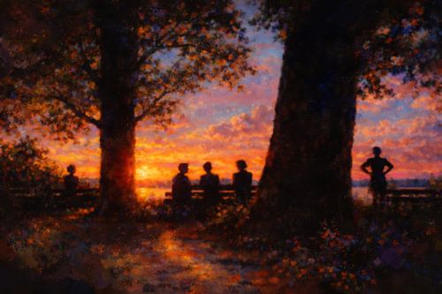 Zomerse ontmoeting van Geert Van Baelen