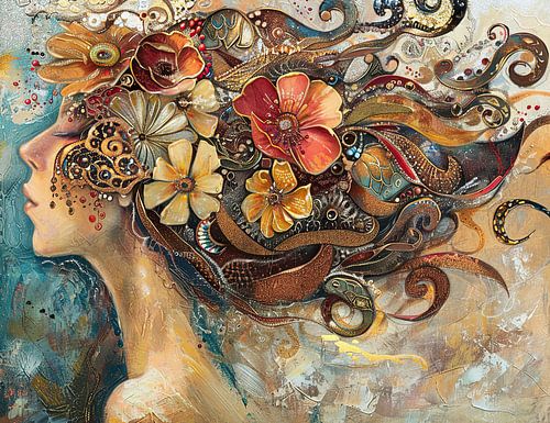 Frau Blumen | Malerei | Impressionismus