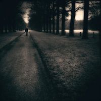Man op weg