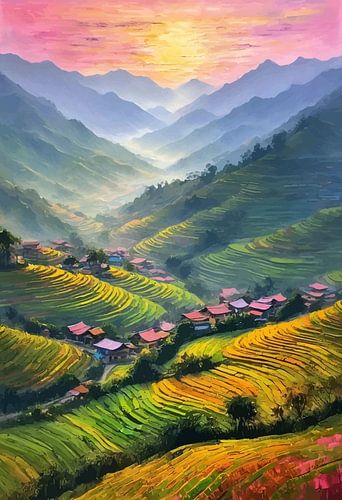 Sapa-vallei Vietnam – Impressionistische bergrust